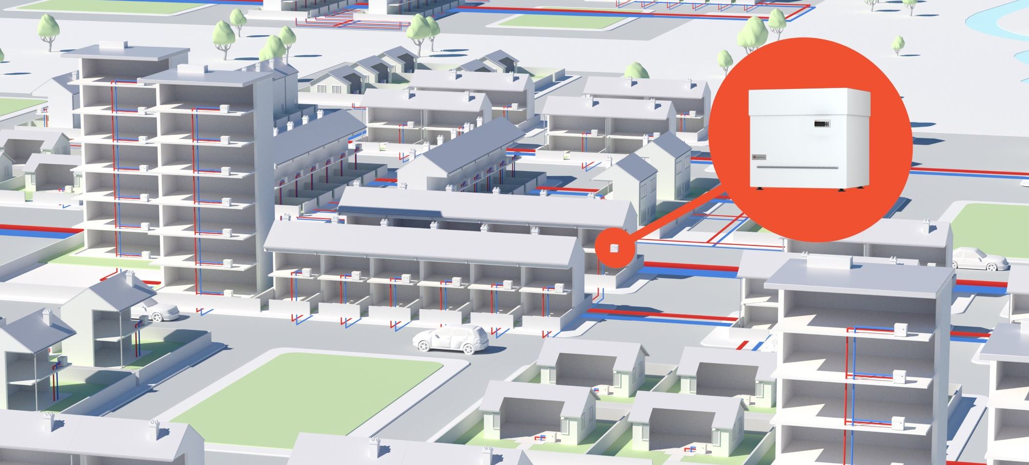 Kensa Heat Pumps Fifth Generation District Heating with Ambient Shared Borehole Ground Loop Arrays and Kensa Shoebox heat pump